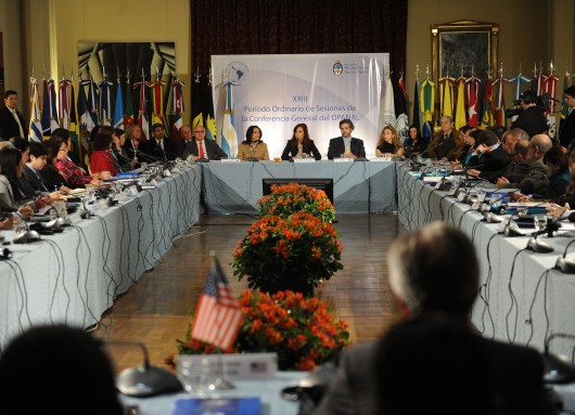 La presidenta Cristina Fernández encabeza la clausura de la conferencia general del Organismo para la Proscripción de las Armas Nucleares en América Latina y el Caribe (Opanal), en el Palacio San Martín.