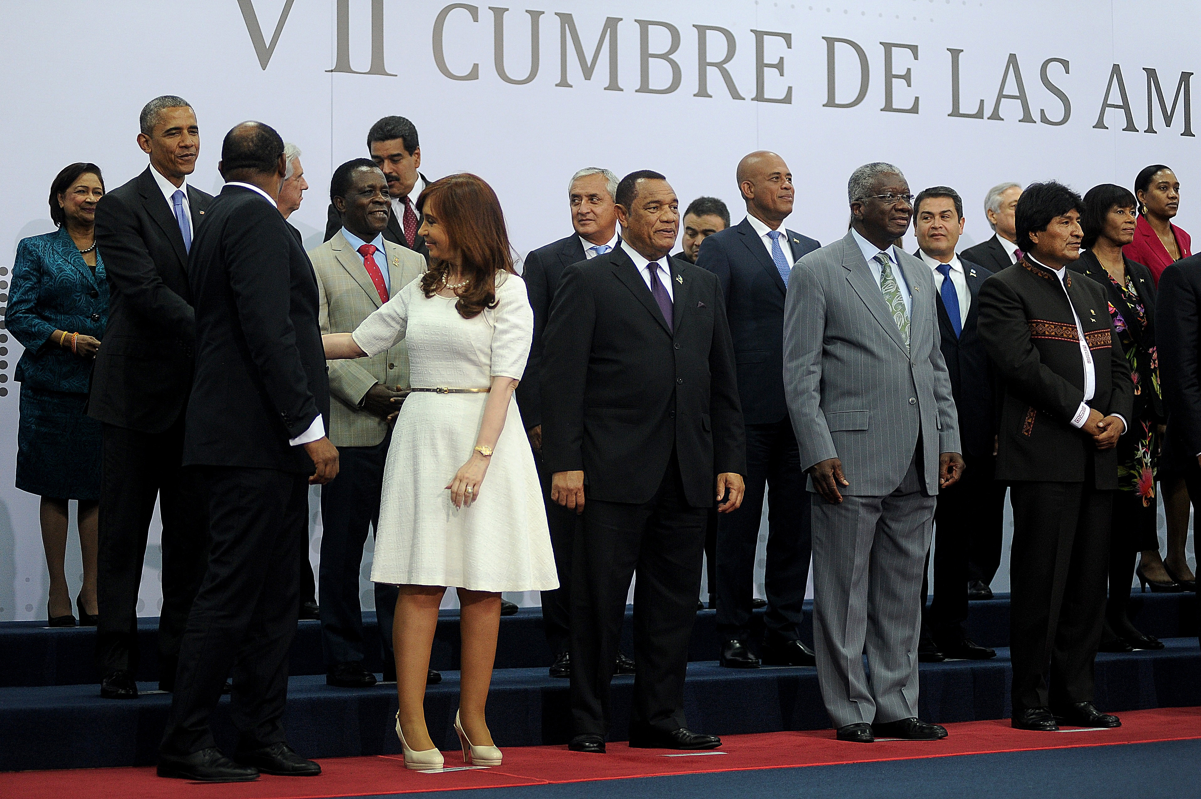Cristina Kirchner en la VII Cumbre de las Américas, en Panamá