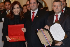 CFK en la asunción del nuevo presidente de Paraguay
