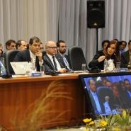 Cristina en reunión de UNASUR, Cochabamba 04 de julio de 2013.