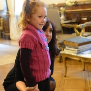 Cristina con Agustín y Mara en Casa Rosada