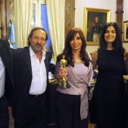 Cristina con protagonistas de