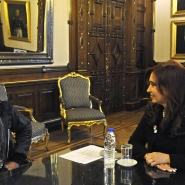 Cristina con René Pérez Joglar