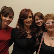 Cristina con actrices