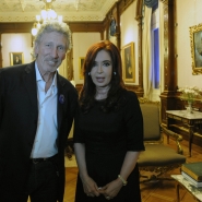 Cristina con Roger Waters