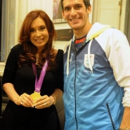 Cristina con Sebastián Crismanich