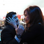 Cristina con Diego Maradona