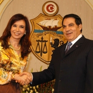 El presidente de Tunez, Zine El Abidine Ben Ali, recibió a la presidenta Cristina Fernández de Kirchner.