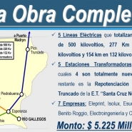 La obra completa de interconexión de El Calafate