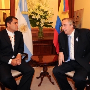 Néstor Kirchner y Rafael Correa