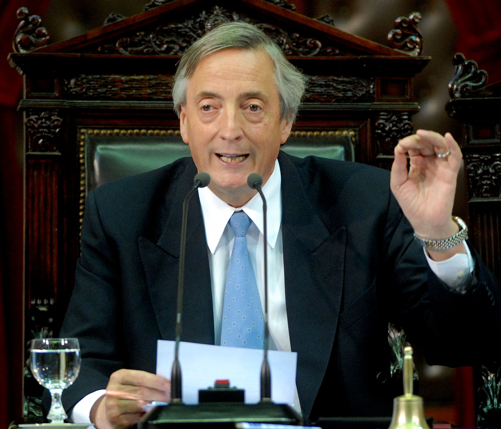 Cristina Fernandez de Kirchner Néstor Kirchner en la apertura de ...