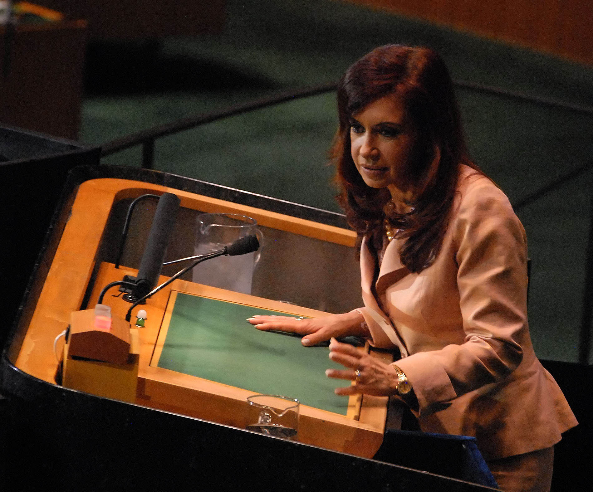 Discurso de Cristina Kirchner en la ONU, 2008 | Cristina Fernandez de ...