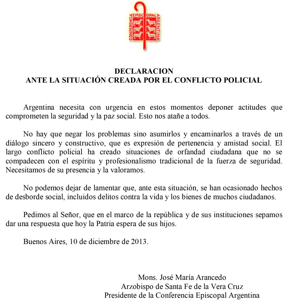 Conferencia Episcopal Argentina.