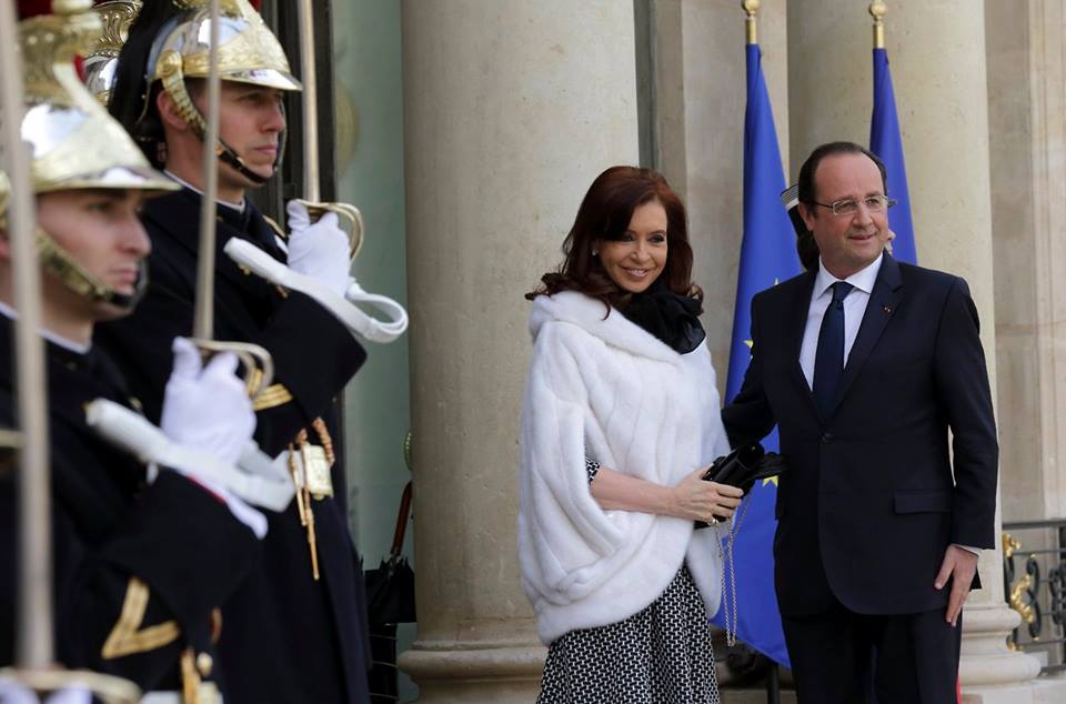 Reunión con François Hollande.