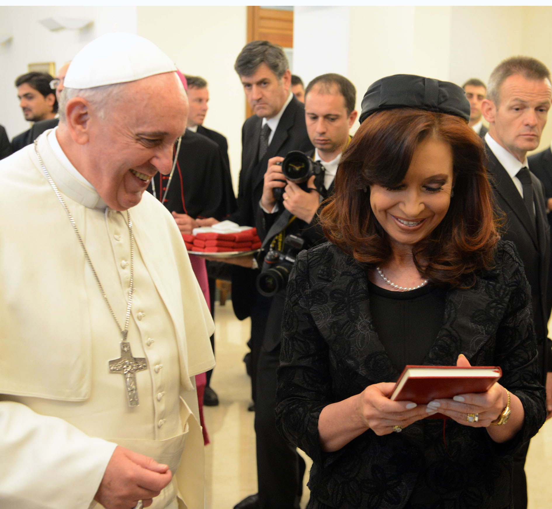Cristina Kirchner con el Papa