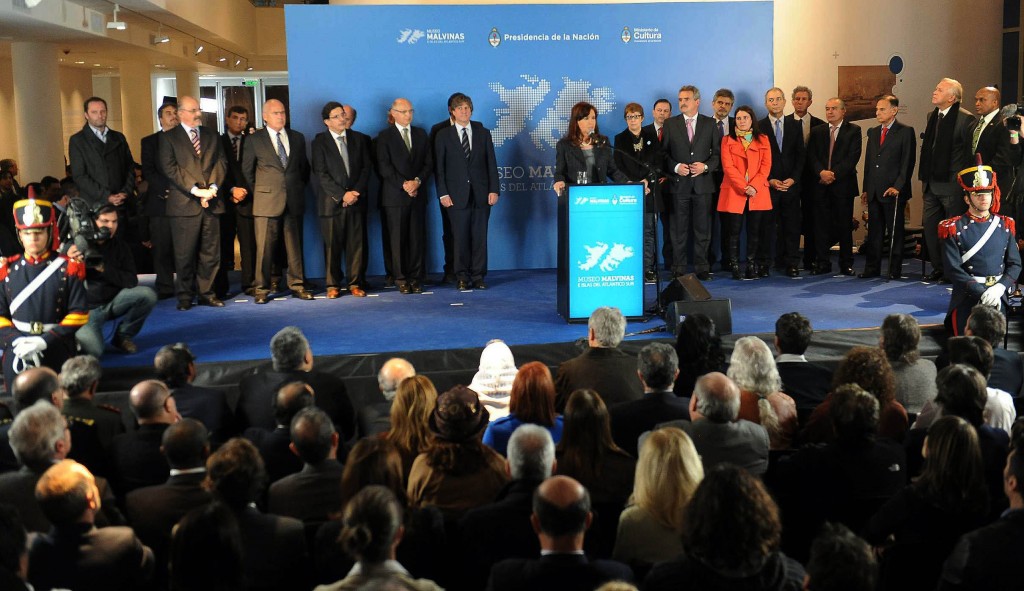 Inauguración del Museo de Malvinas en el Espacio de la Memoria.