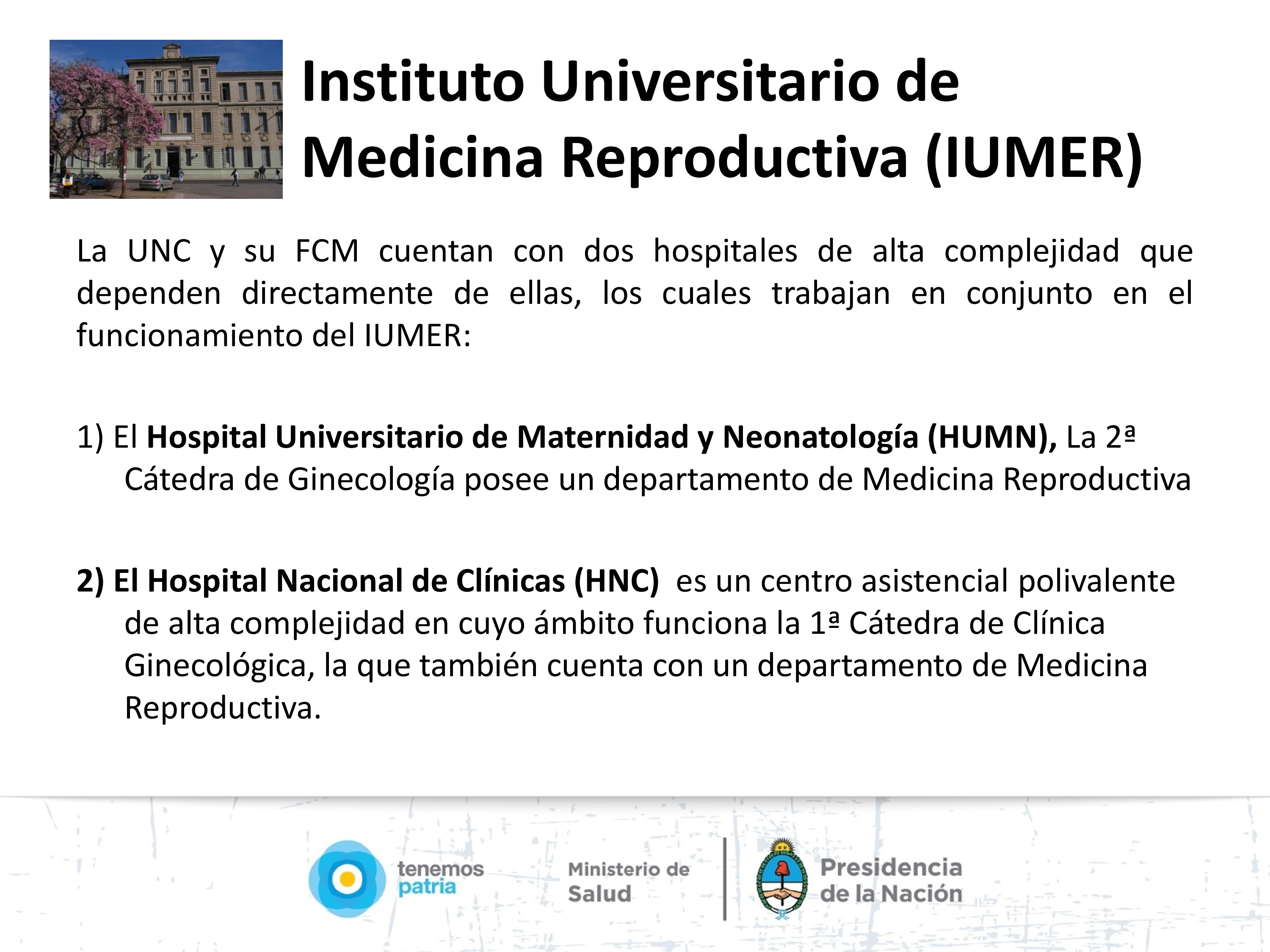 Instituto Universitario de Medicina Reproductiva, Córdoba.