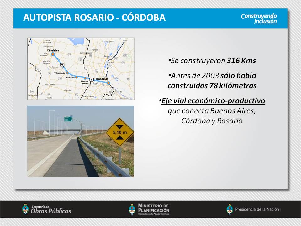 Autopista Rosario - Córdoba.