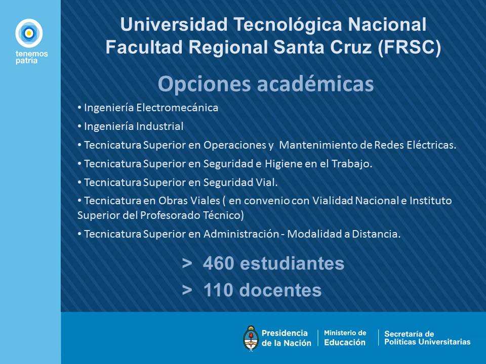 Universidad Tecnológica Nacional - Santa Cruz.